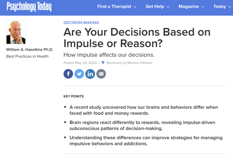 Are Your Decisions Based on Impulse or Reason?